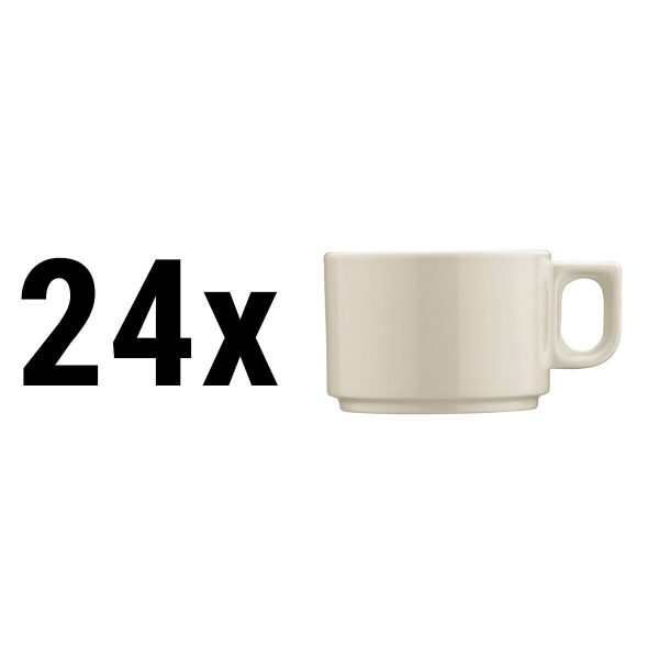 (24 pièces) PERA Creme - Tasse à café/thé - 70 cc