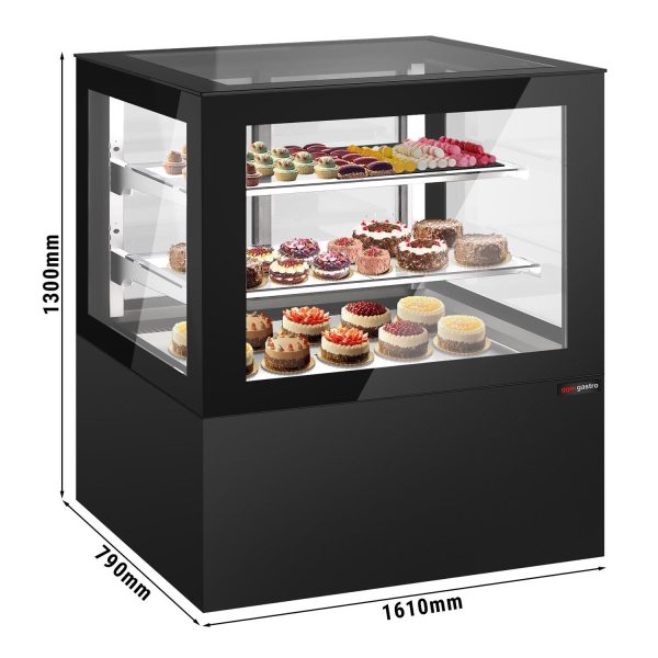 Vitrine à gâteaux - 1610mm - avec éclairage LED & 2 étagères