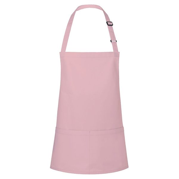 (6 pièces) KARLOWSKY | Tablier à bavette court Basic - Rose