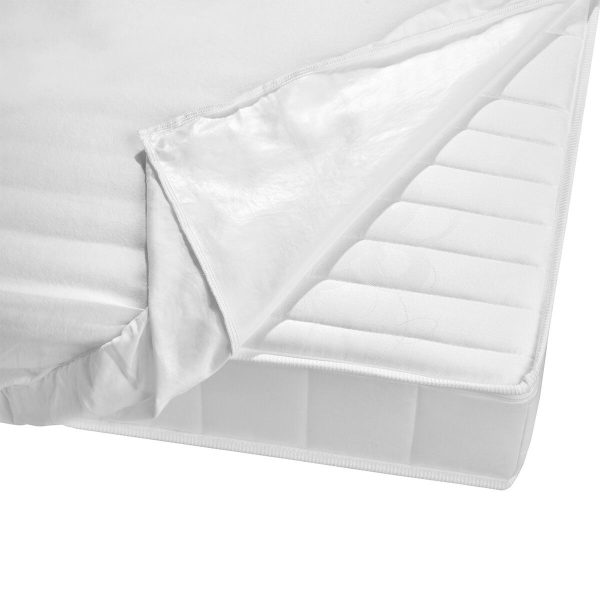 Protège-matelas anti-acariens - 200 cm x 200 cm - Lot de 15 pièces en blanc