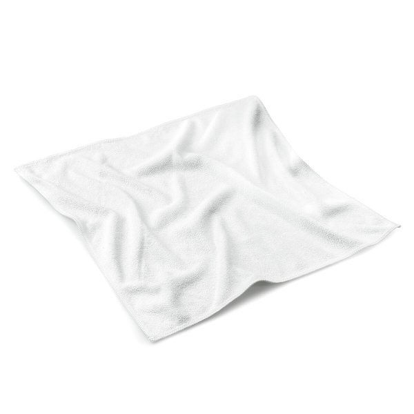 (10 pièces) Chiffon microfibre blanc - 40 x 40 cm