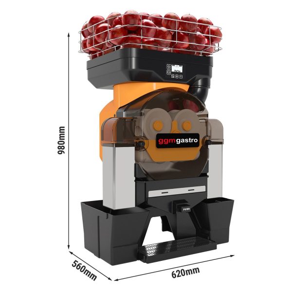 Extracteur de jus de fruits électrique - Orange - Bouton Push & Jus - Alimentation automatique en fruits - Mode de nettoyage inclus