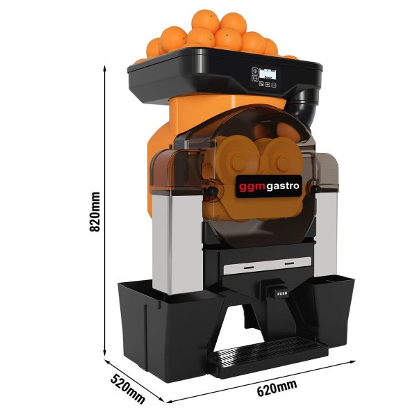 Presse-orange électrique - Orange - Bouton Push & Jus - Alimentation manuelle en fruits - Mode nettoyage inclus