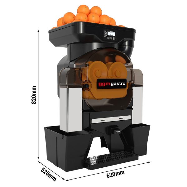 Presse-orange électrique - Noir - Bouton Push & Juice - Alimentation manuelle en fruits