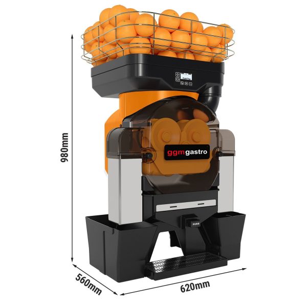 Presse-orange électrique - Orange - Bouton Push & Jus - Alimentation automatique en fruits - Mode de nettoyage inclus