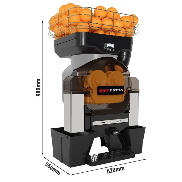 Presse-orange électrique - Argent - Bouton Push & Jus - Alimentation automatique en fruits - Mode nettoyage inclus