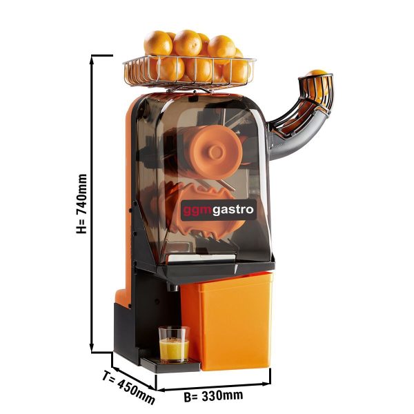 Presse-orange électrique - Orange - Alimentation manuelle en fruits - Mode de nettoyage inclus