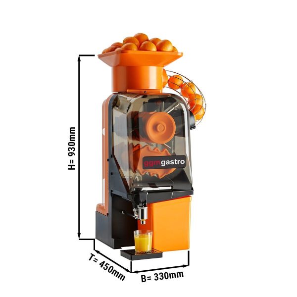 Presse-orange électrique - Orange - Alimentation automatique en fruits - Robinet de vidange réglable inclus