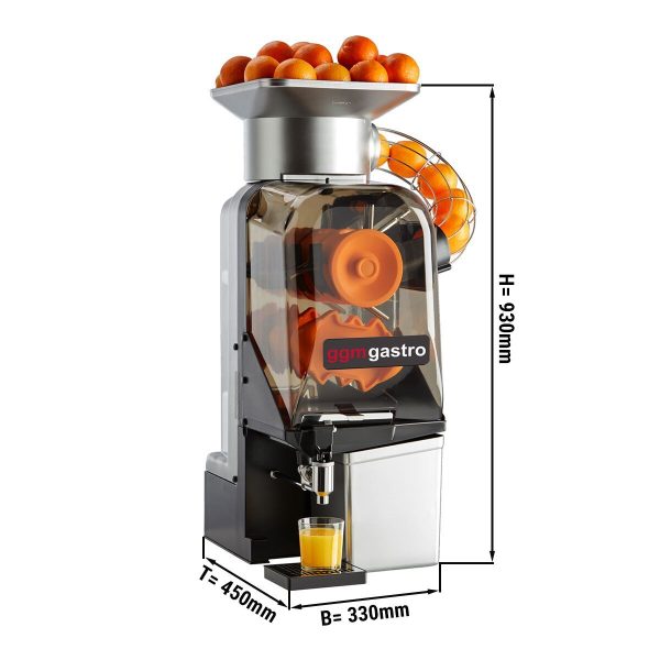 Presse-oranges électrique - Argent - Alimentation automatique en fruits - Robinet de vidange & mode de nettoyage inclus