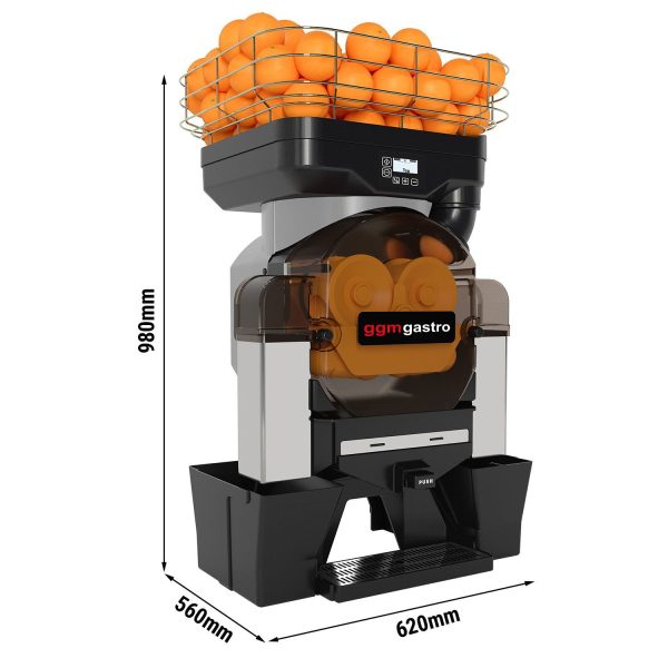 Presse-orange électrique - Argent - Bouton Push & Jus - Alimentation automatique en fruits - Mode nettoyage inclus