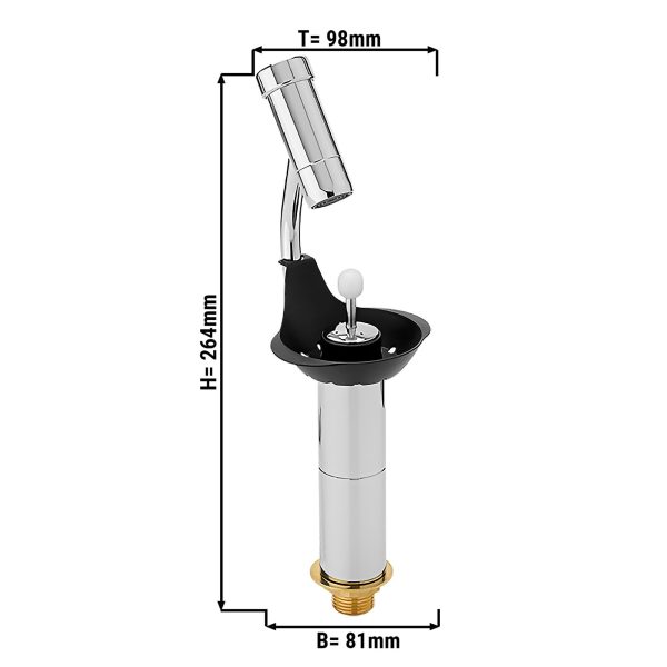 Douche portionneuse WATERSTOP, plateau de tamisage inclus