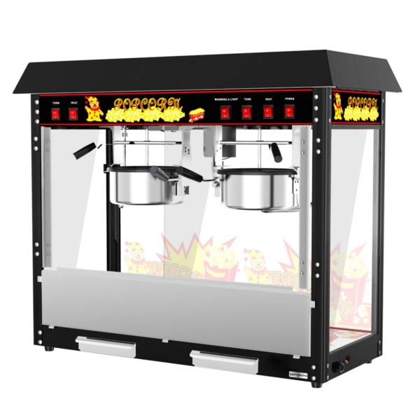 Machine à pop-corn - 10 kg/h - avec 2 cuves