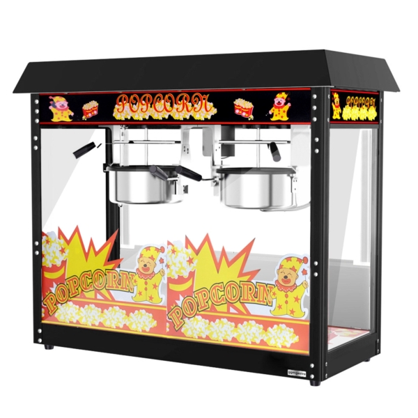 Machine à pop-corn - 10 kg/h - avec 2 cuves