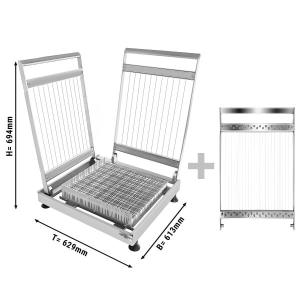 Coupeuse de pralines - 15, 22,5 & 30 mm - double - 3 cadres inclus