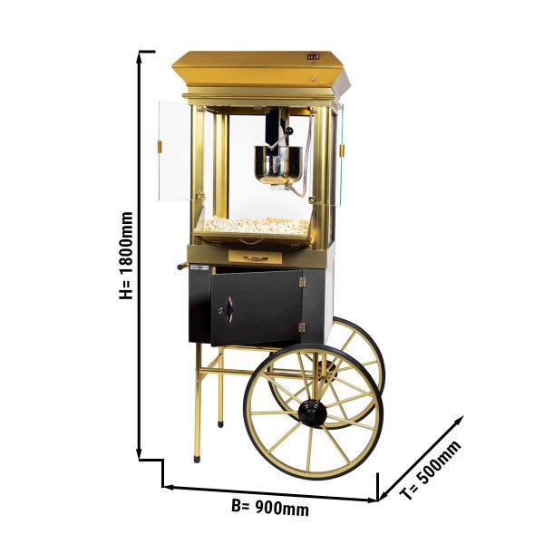 Machine à pop corn - Capacité : 250 gr - Seau à maïs et éclairage inclus