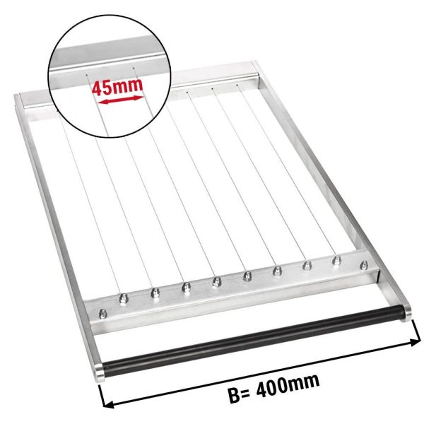 Cadre pour double coupeuse de pralines - Distance entre les fils : 45 mm