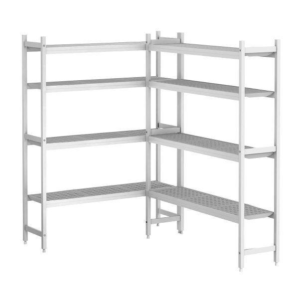 Etagère en aluminium - Forme L - Profondeur : 460 mm