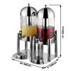 Distributeur de jus - 2x 6 litres - Chrome