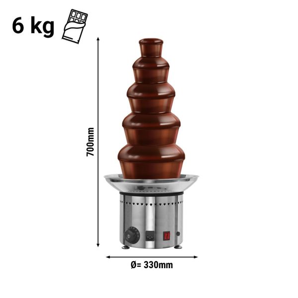 Fontaine à chocolat - 5 étages - hauteur 70 cm