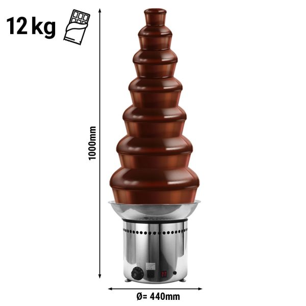 Fontaine à chocolat - 7 étages - Hauteur : 100 cm