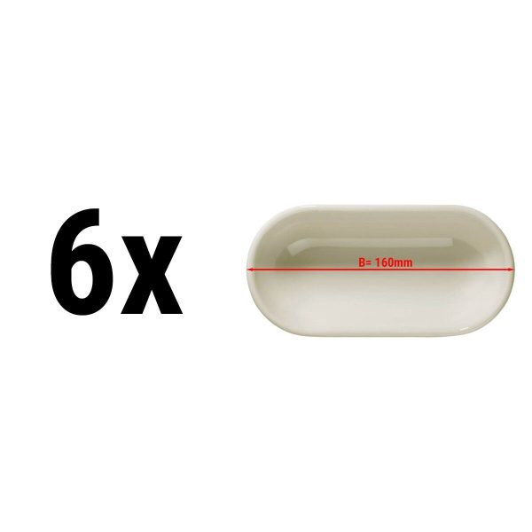 (6 pièces) TEOS - Bol oval - 16 cm