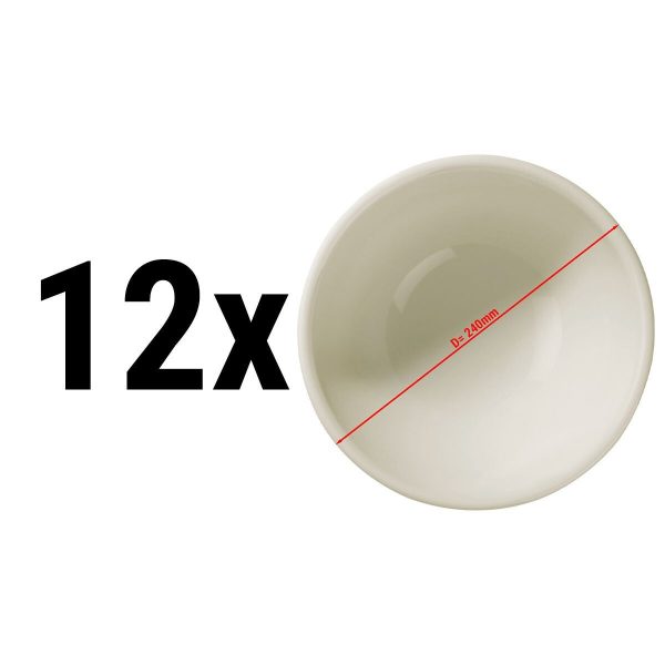 (12 pièces) TEOS - Bol/assiette à soupe - Ø 24 cm