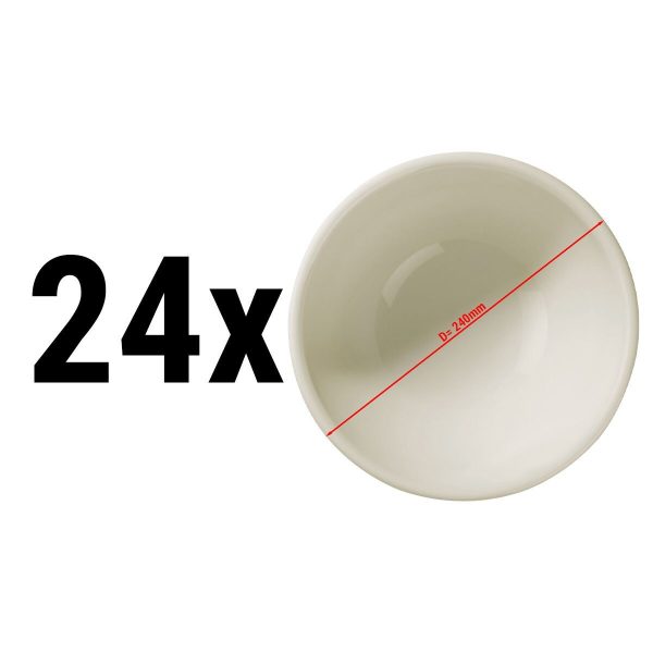 (24 pièces) TEOS - Bol/assiette à soupe - Ø 24 cm