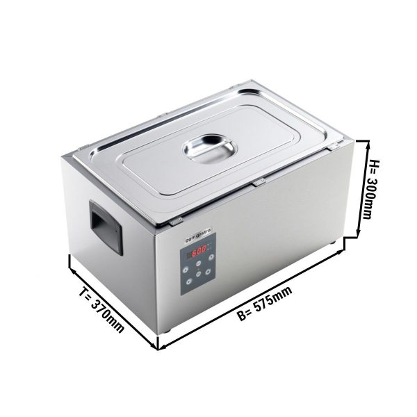 Cuiseur sous vide - 29 litres - 1,7kW - avec robinet de vidange & Couvercle