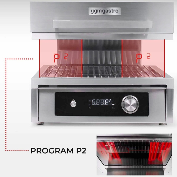 Four électrique Pita / Salamandre - 6 kW - 220 Volt - Contrôle électronique