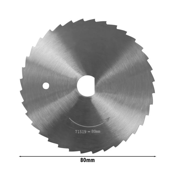 Lame de coupe ronde - Ø 80 mm - dentelée - pour trancheuse à kebab DSA80S