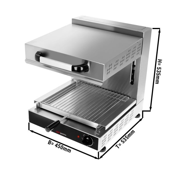 Four électrique Pita / Salamandre SPECIALE - 3 kW - 220 Volt - radiateurs réglables en hauteur