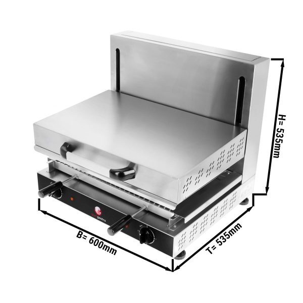 Four électrique Pita / Salamandre SPECIALE - 3 kW - 220 Volt - radiateurs réglables en hauteur