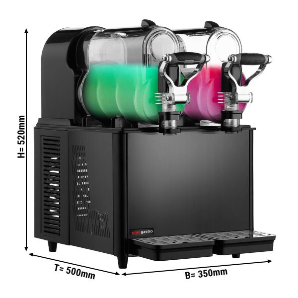 Machine à slush - 3x 3 litres - Noir