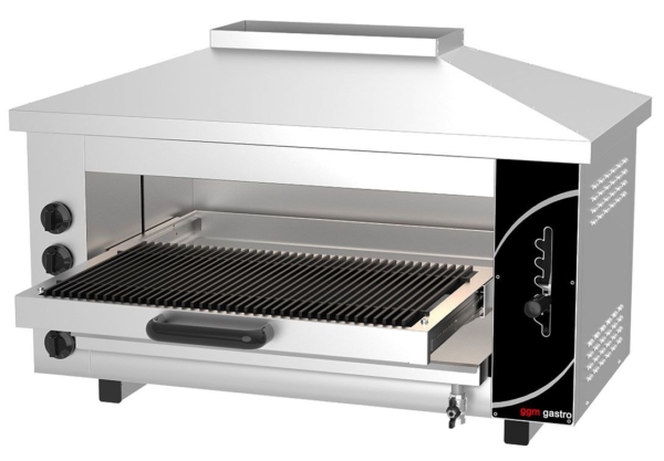 Four à gaz Pita/ Salamandre PRO - 13,2 kW - Bain-marie