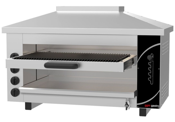 Four à gaz Pita/ Salamandre PRO - 13,2 kW - Bain-marie