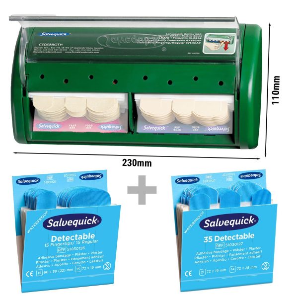 Distributeur de pansements Salvequick® vide - 12 recharges incluses