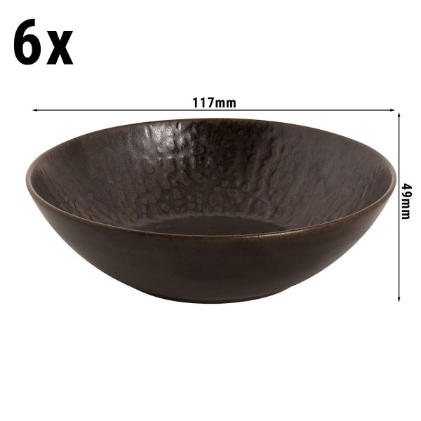 (6 pièces) Rust - Coupe - Ø 17 cm - Marron