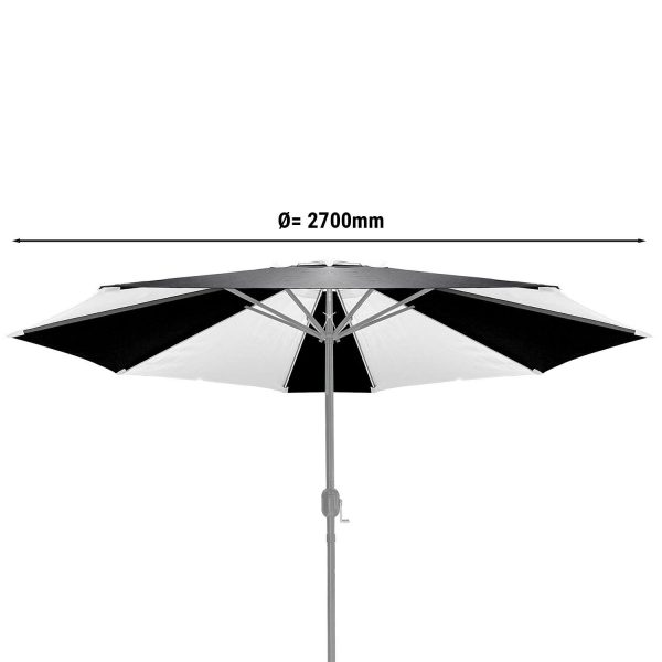 Tissu - pour parasol - Ø270 cm - sans éclairage LED