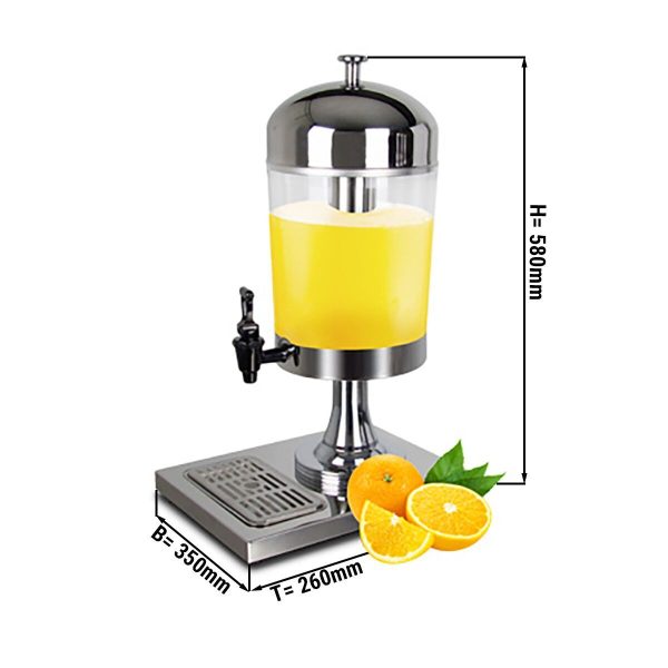 Distributeur de jus - 8 Litres - Acier inoxydable