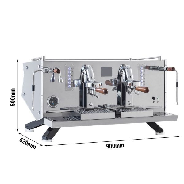 Machine à café à porte-filtre "Suprema" - avec écran tactile - 2 groupes - Réglage séparé de la température - système de préinfusion inclus