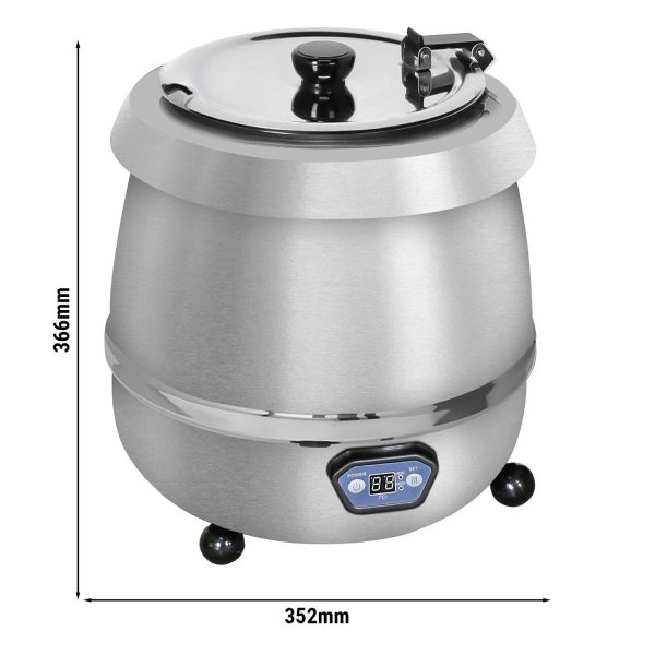 Chauffe-soupe - 9 litres - Digital - Acier inoxydable