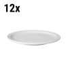 (12 pièces) BUDGETLINE - Assiette plate Mammoet - Ø 24 cm - Blanc