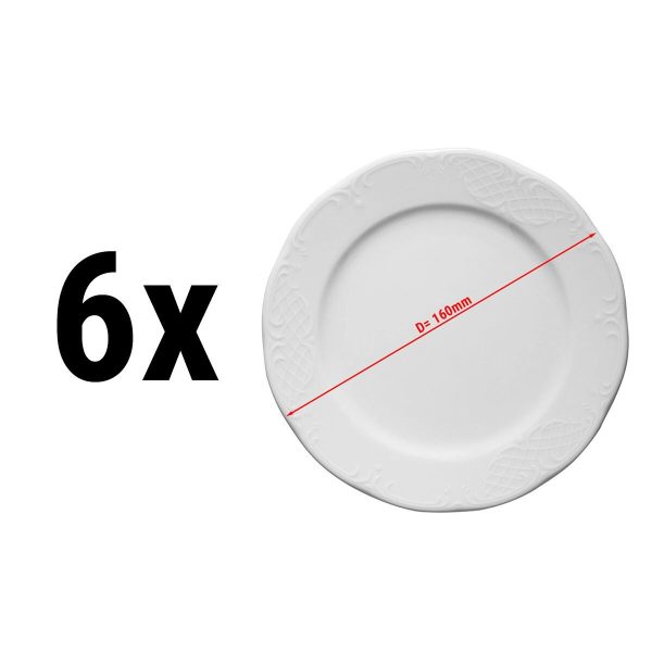 (6 pièces) CLASICO - assiette plate - Ø 16 cm