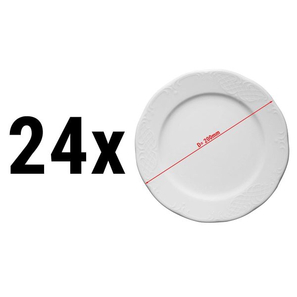 (24 pièces) CLASSICO - Assiette Plat - Ø 20 cm