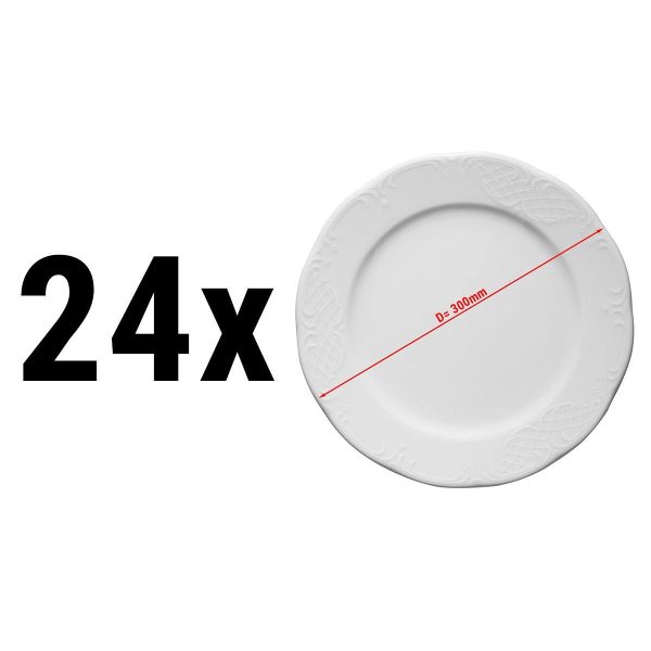 (24 pièces) CLASSICO - Assiette Plat - Ø 30 cm