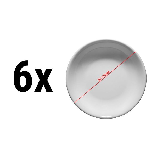 (6 pièces) ENTity - Assiette plate - Ø 17 cm