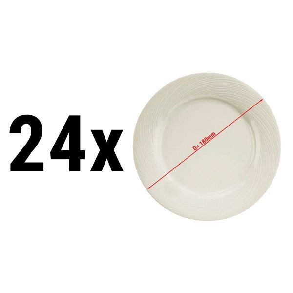 (24 pièces) SEMPRE - Assiette plate - Ø 18 cm