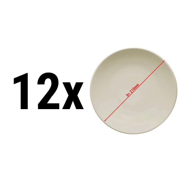 (12 pièces) TEOS - Assiette plate - Ø 21 cm