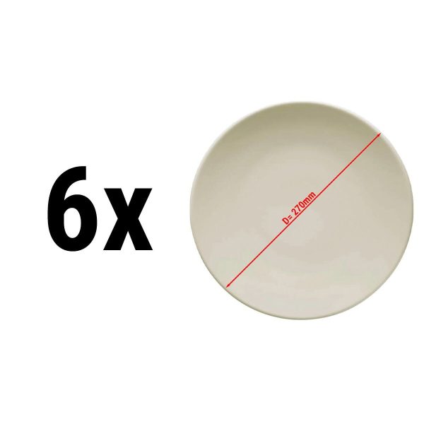 (6 pièces) TEOS - Assiette plate - Ø 27 cm