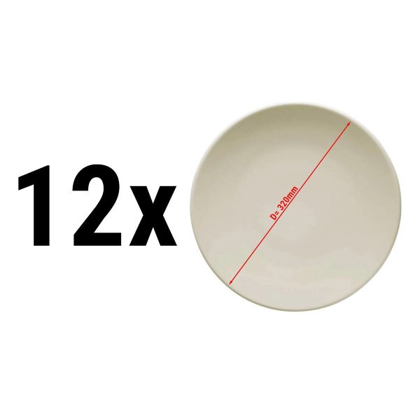 (12 pièces) TEOS - Assiette Plat - Ø 32 cm